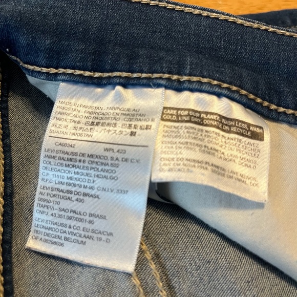 Levi's Women's Straight Leg Jeans in Deep Blue - Picture 9 of 13